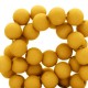 Acrylic beads 4mm Matt Bright golden yellow